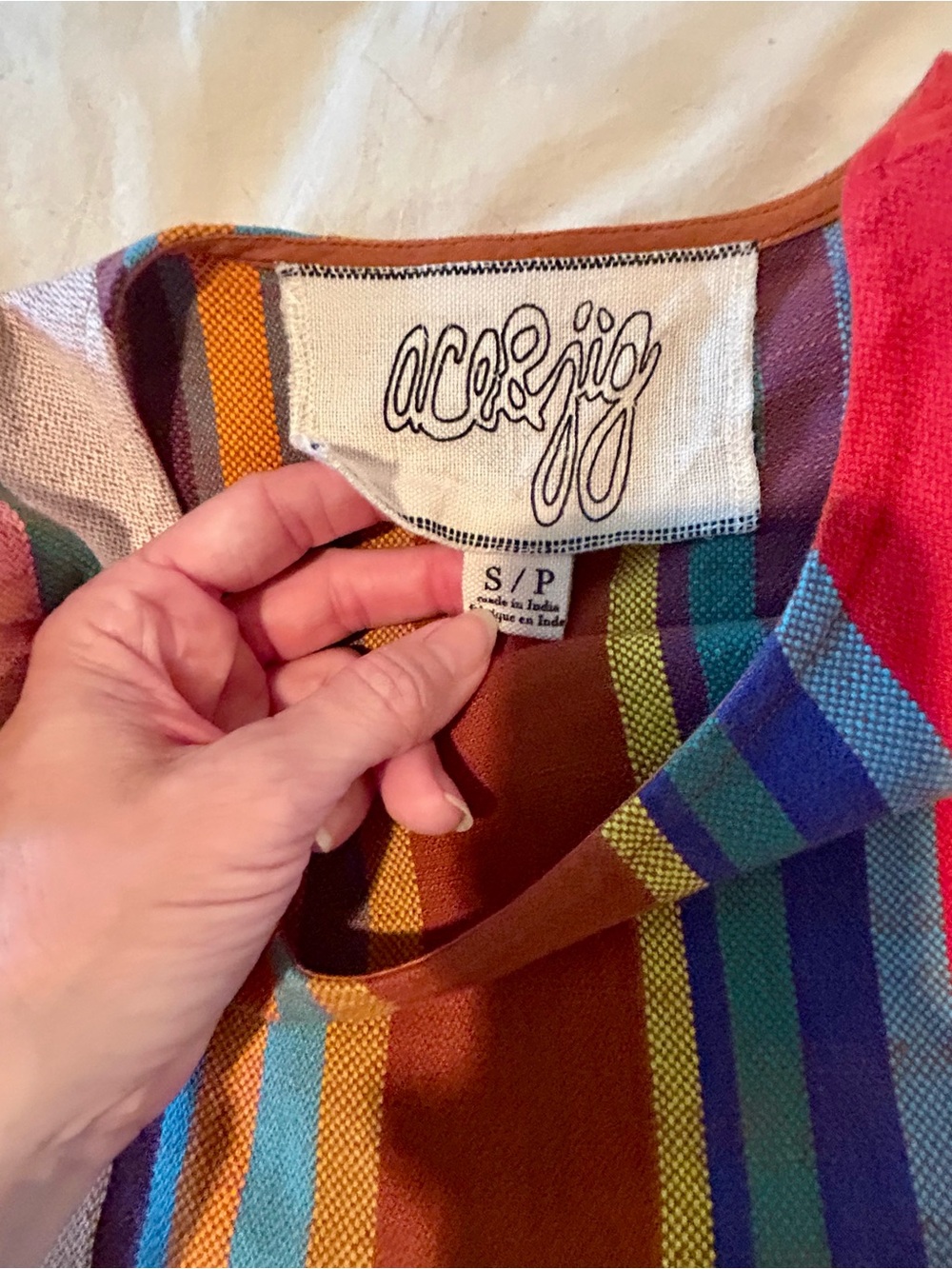 Ace & Jig Striped skipper tee in Cocktail - Picture 3 of 5